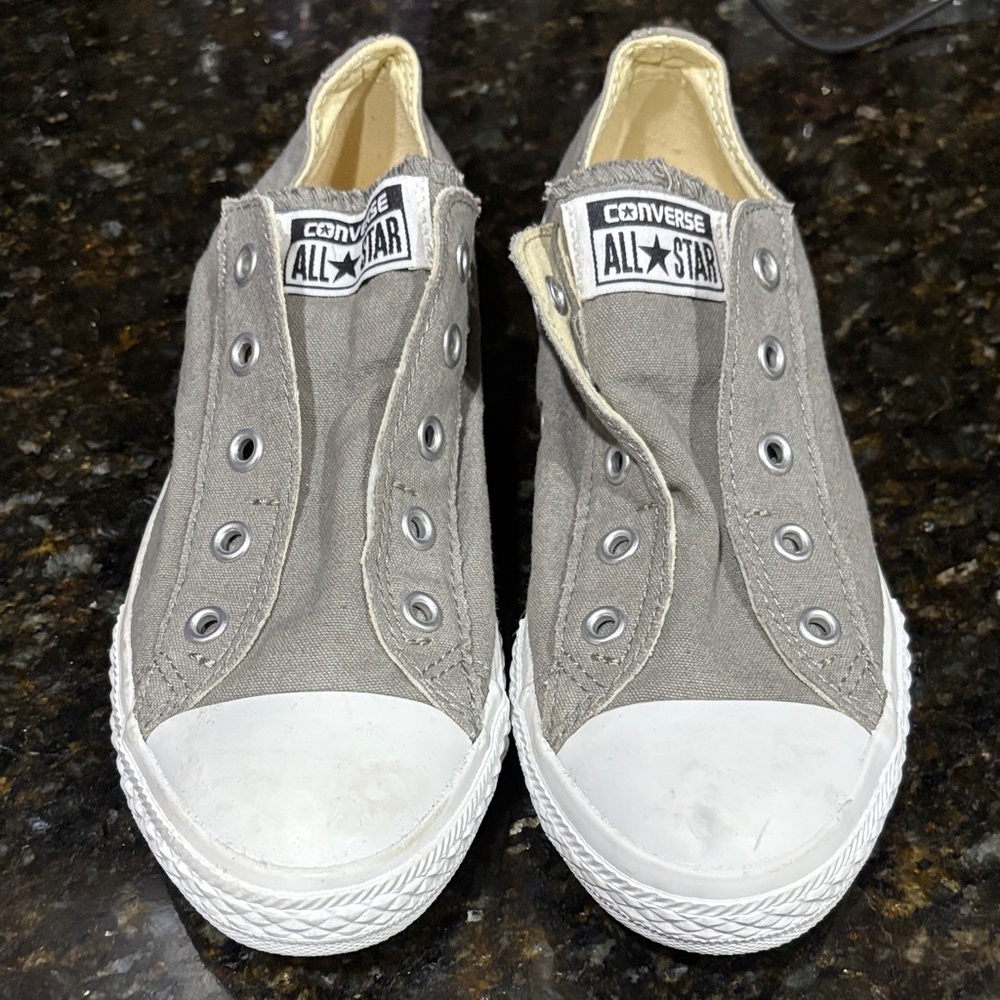 Converse Kids Gray Canvas Sneakers